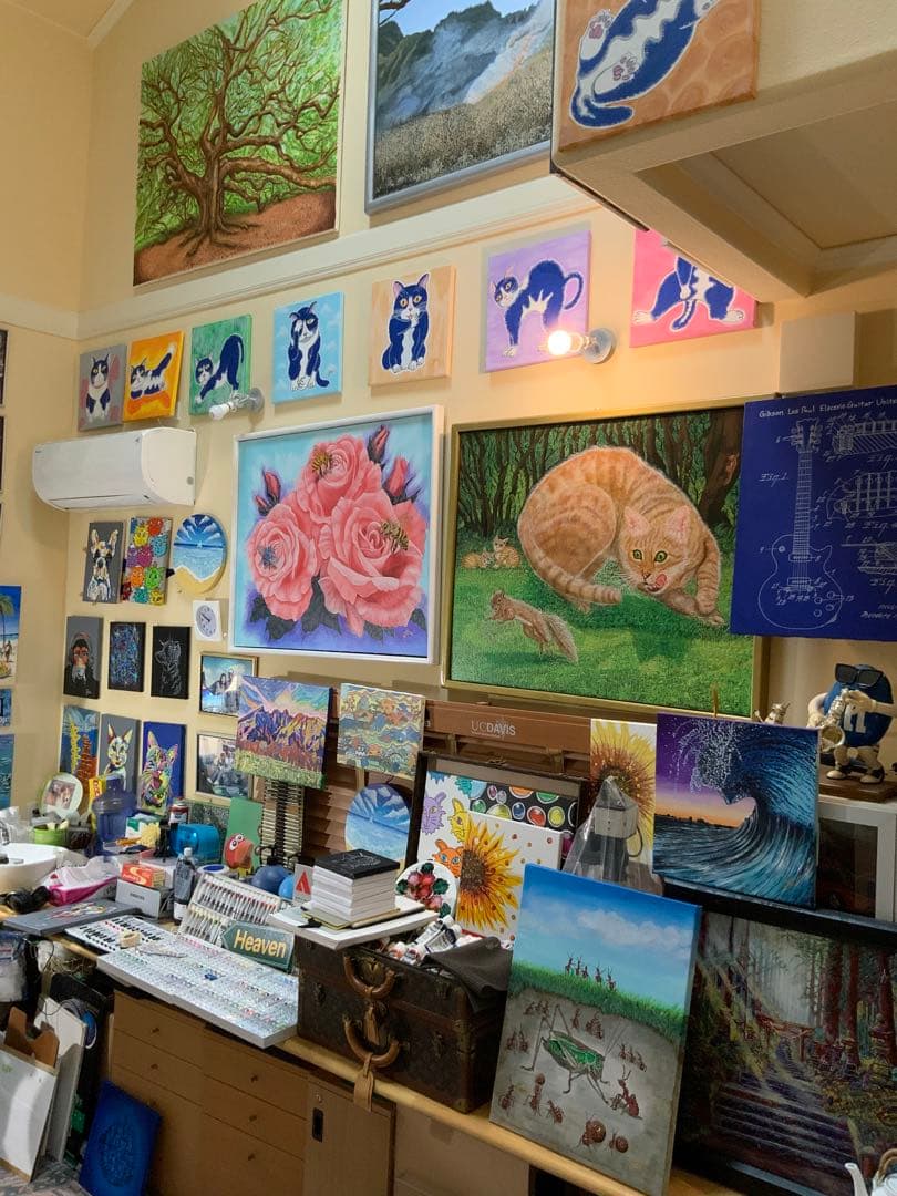 各種公募展入選作家による現代アートリアリズム作品　『レディバグ』