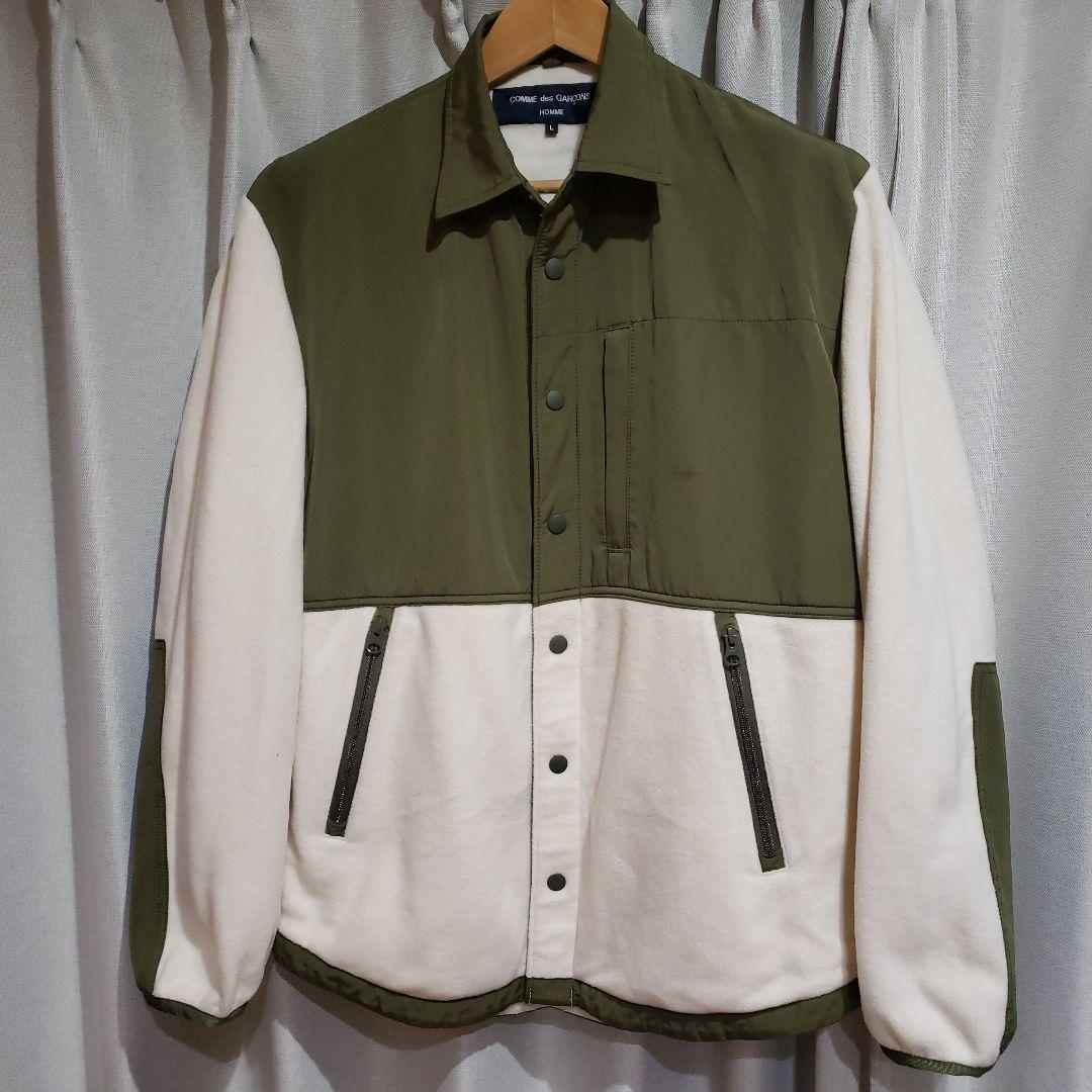 COMME des GARÇONS ジャケット Lサイズ オリーブ・ホワイト