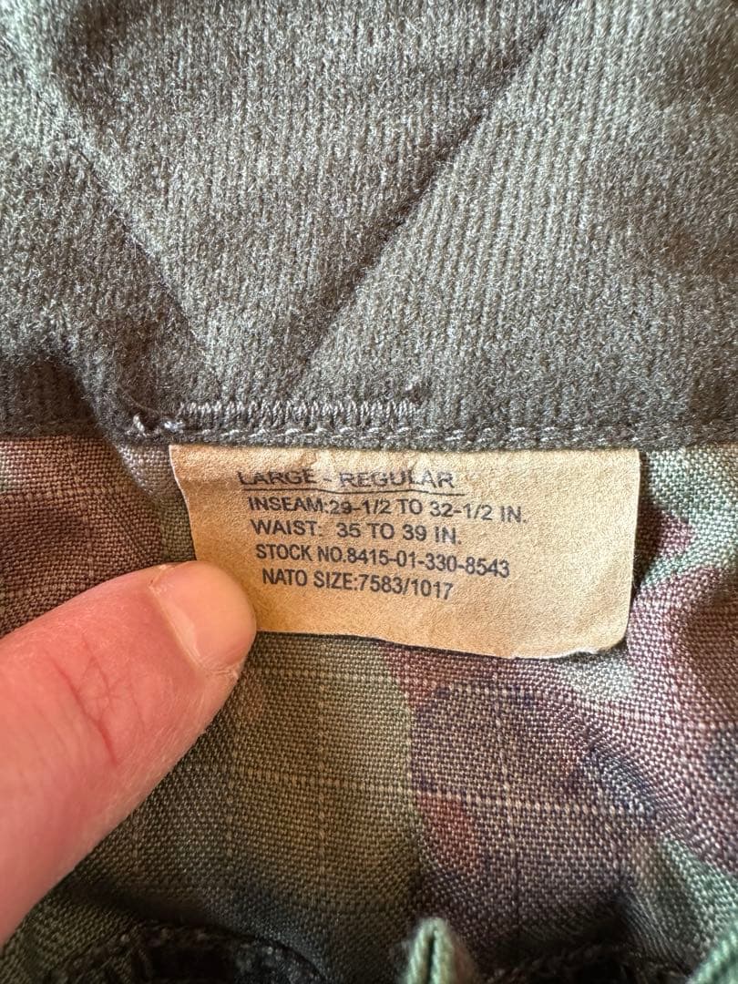 サバゲー引退　G4スタイル　迷彩服　コンバットパンツ&シャツ　陸自迷彩