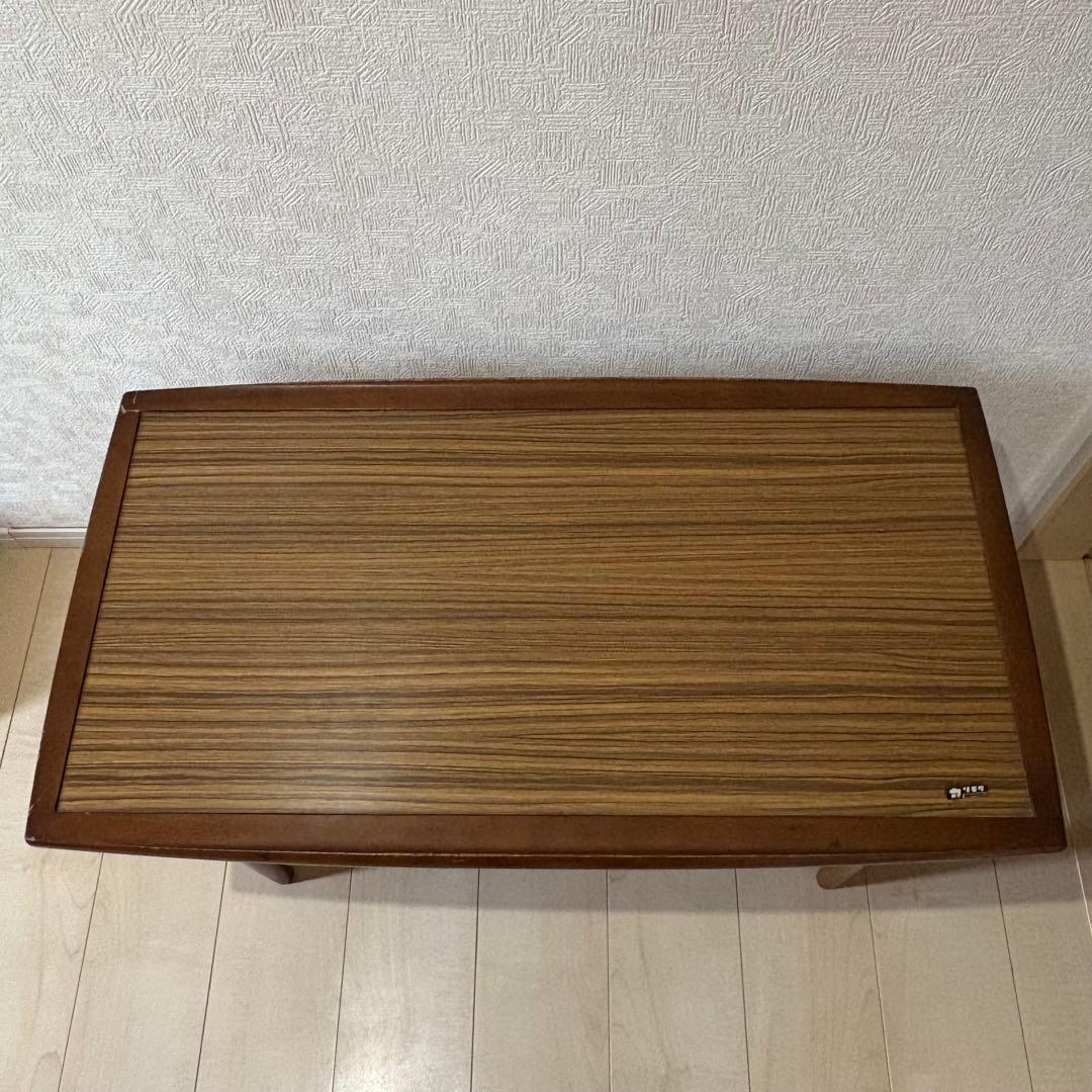 オールドカリモクKarimoku センターテーブル ヴィンテージ 家具 棚付き