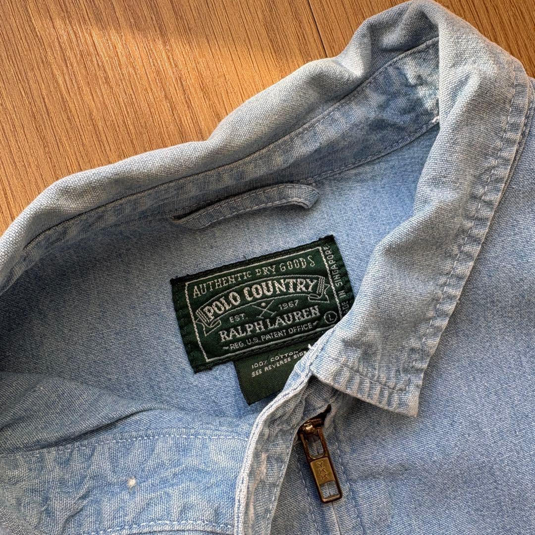 ⭐︎希少⭐︎ 90s POLO COUNTRY シャンブレー スウィングトップ