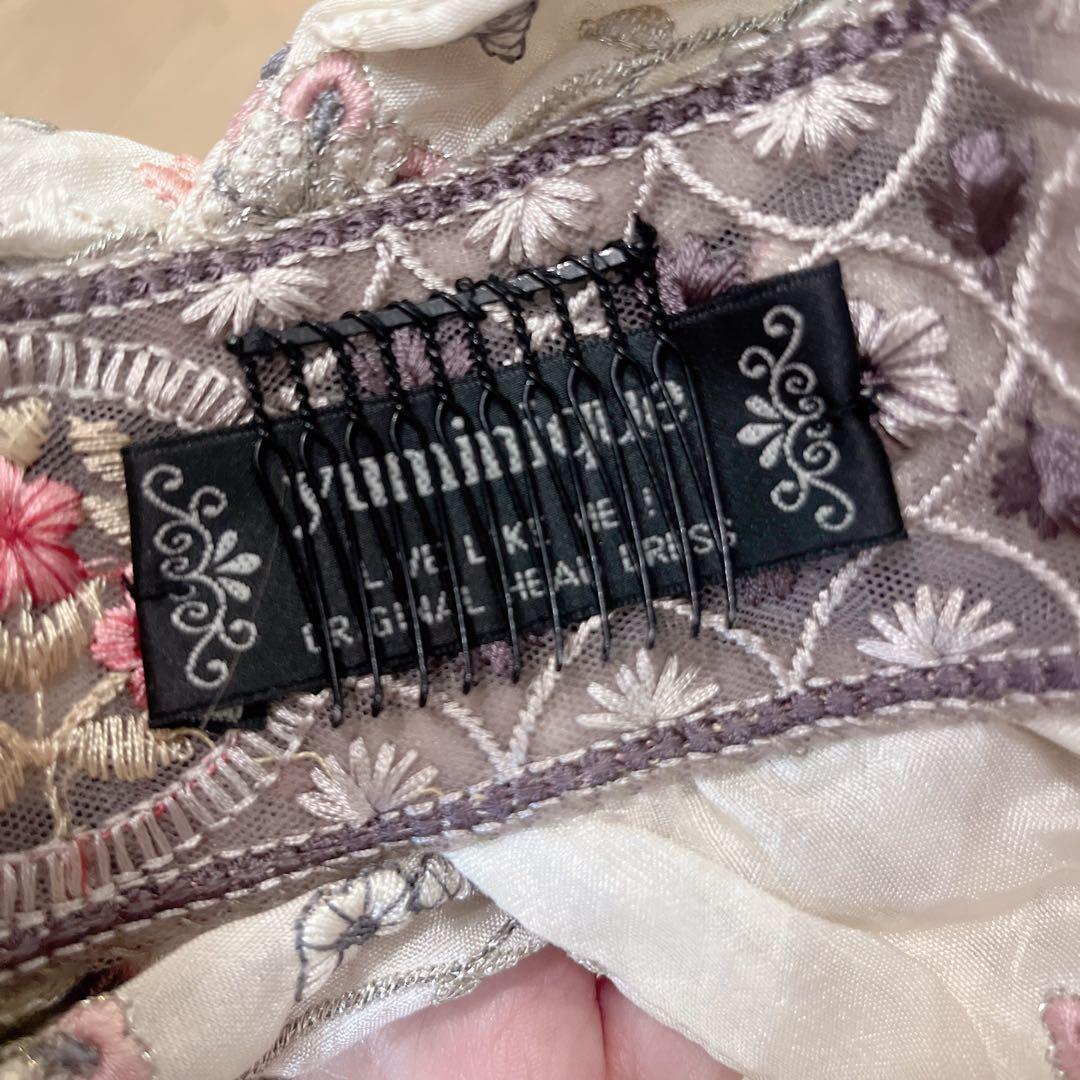 【13,999→11,999 お値下げ】yuminique 刺繍　ヘッドドレス