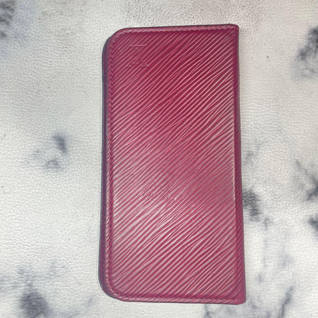 Louis Vuitton 手帳型 iPhoneケース エピフォリオ　レッド