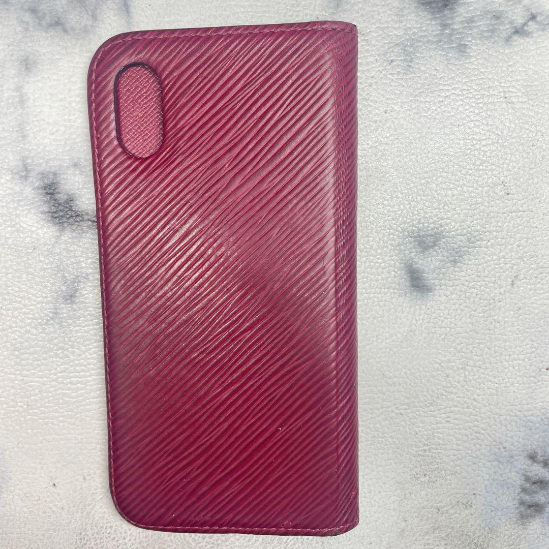 Louis Vuitton 手帳型 iPhoneケース エピフォリオ　レッド