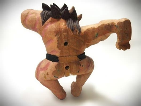 鬼 オニ 置き物 怪獣フィギュア トラ柄ふんどし