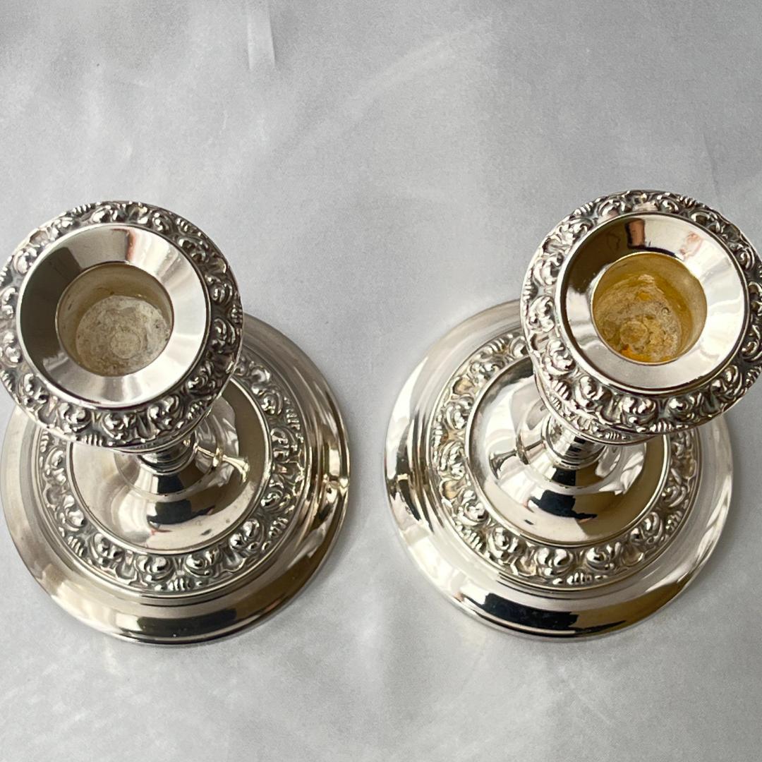 【IANTHE】薔薇のキャンドルスタンド ペア シングルスタンド