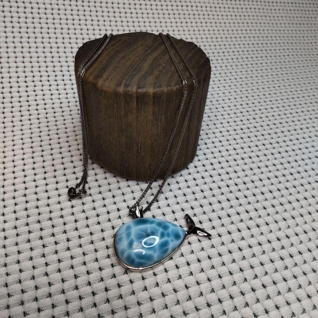 な*ち様 クジラペンダント(ラリマー)