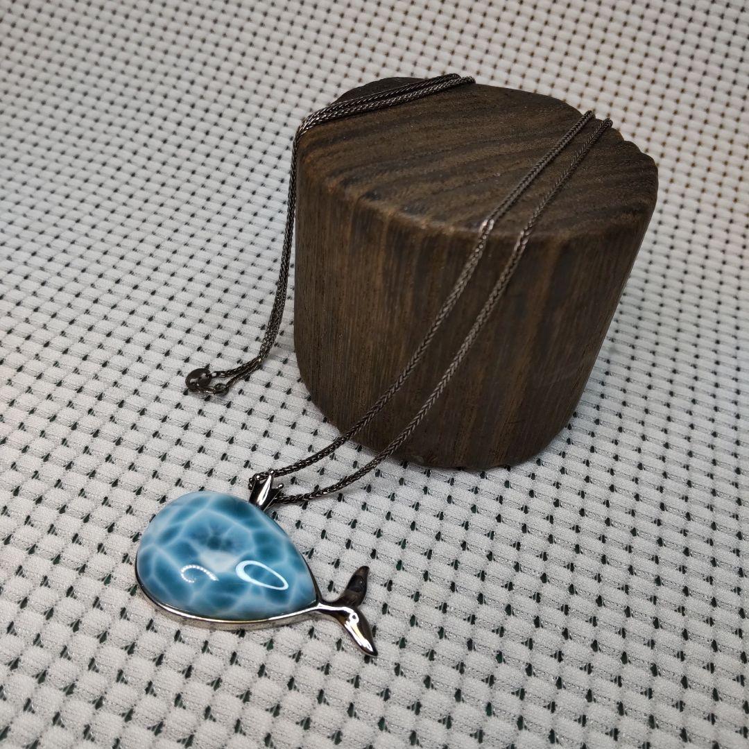 な*ち様 クジラペンダント(ラリマー)