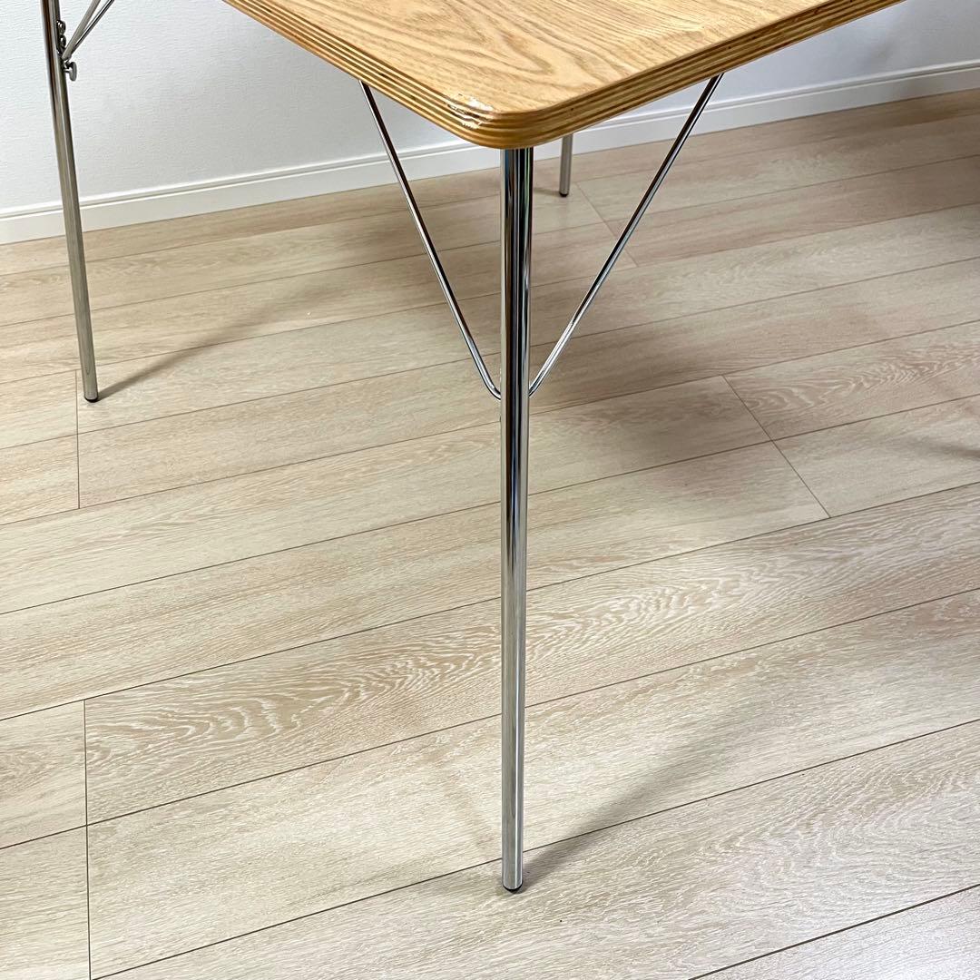 (つ27)イームズ 折りたたみ式 ダイニングテーブル DTM-2 正方形