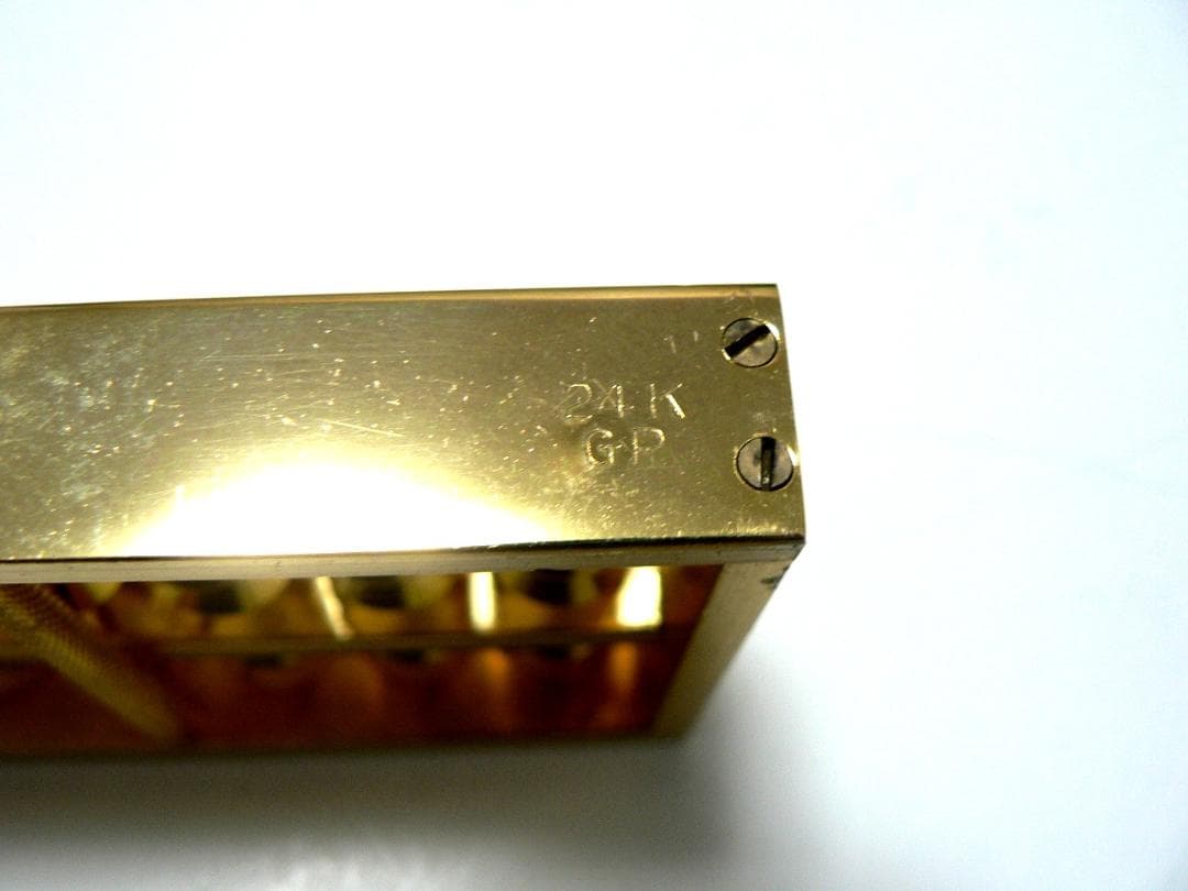 金属製 そろばん・24ｋ金メッキ・美品・送料込！