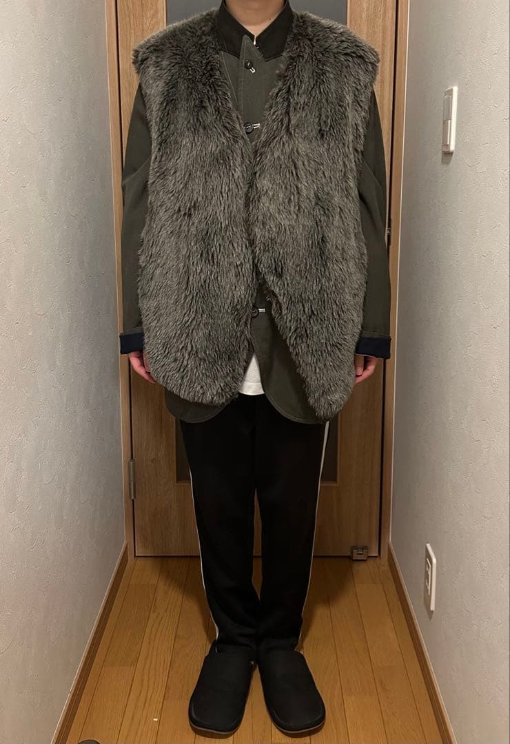 NAMACHEKO フェイクファーベスト