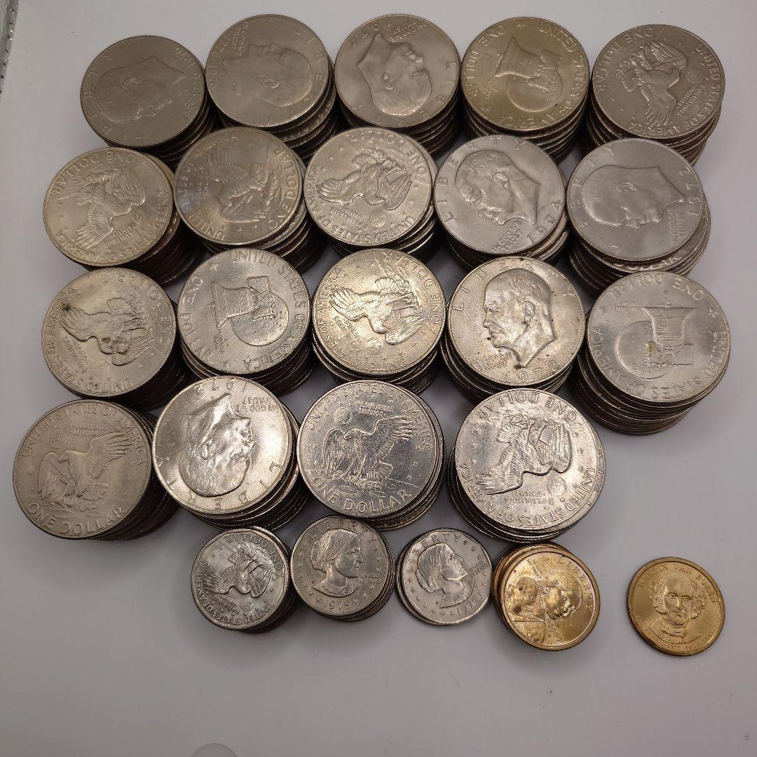 アメリカ ONE DOLLAR 1ドル 古銭 220枚セット b1301