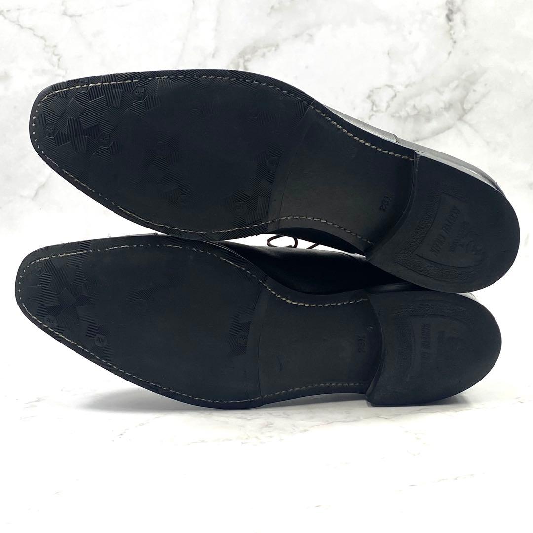 スコッチグレイン ストレートチップ ビジネスシューズ 黒 レザー 26.5