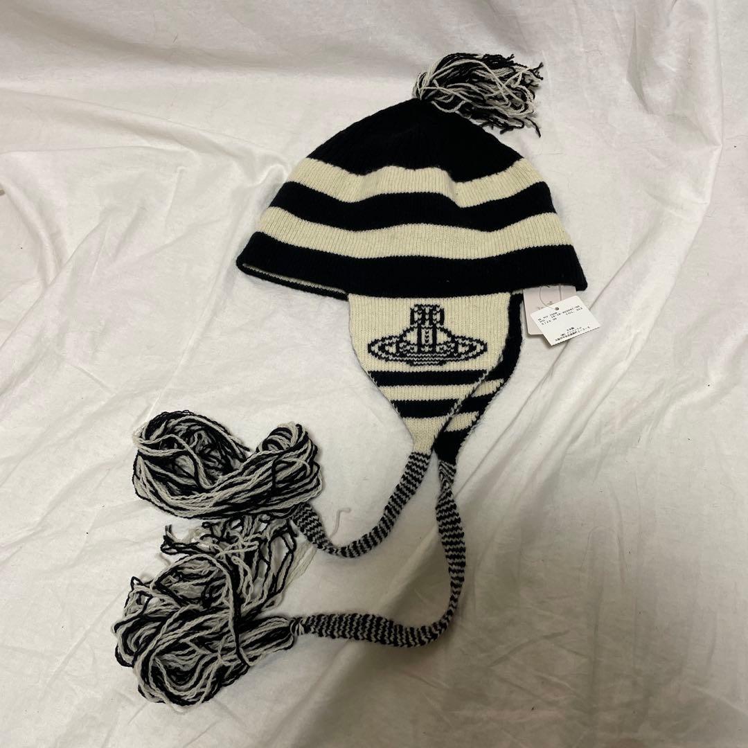 大人気　ヴィヴィアンウエストウッド　ボーダー　ニット帽　2022復刻