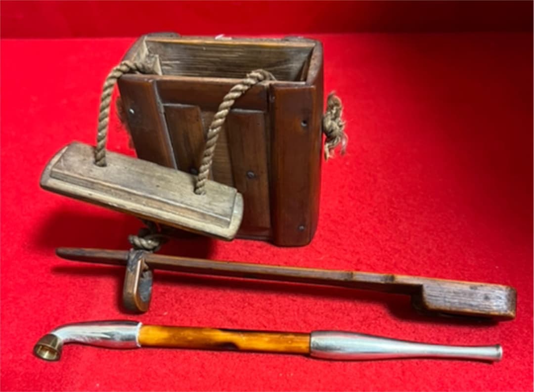 竹製・胴乱・洋銀都上州（短）新品煙管付き・アンティーク