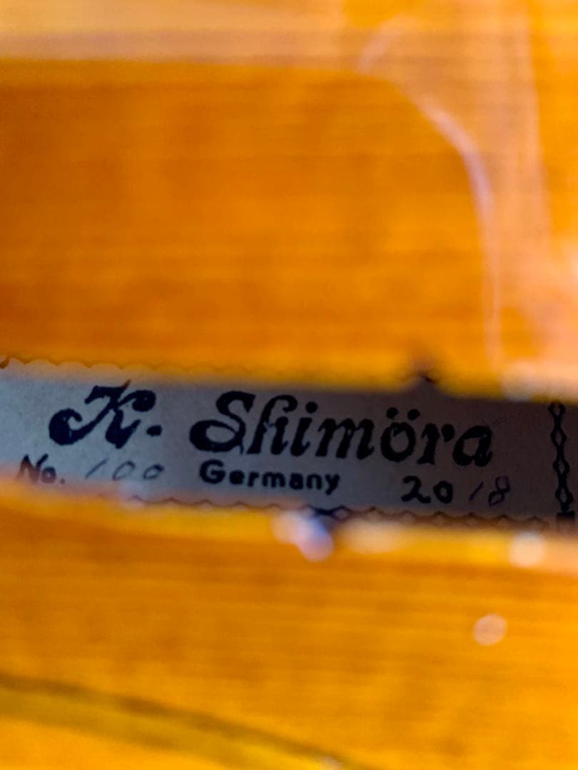 バイオリン2018年ドイツ製　K.シモーラ No.100杉藤弓マルカートケース