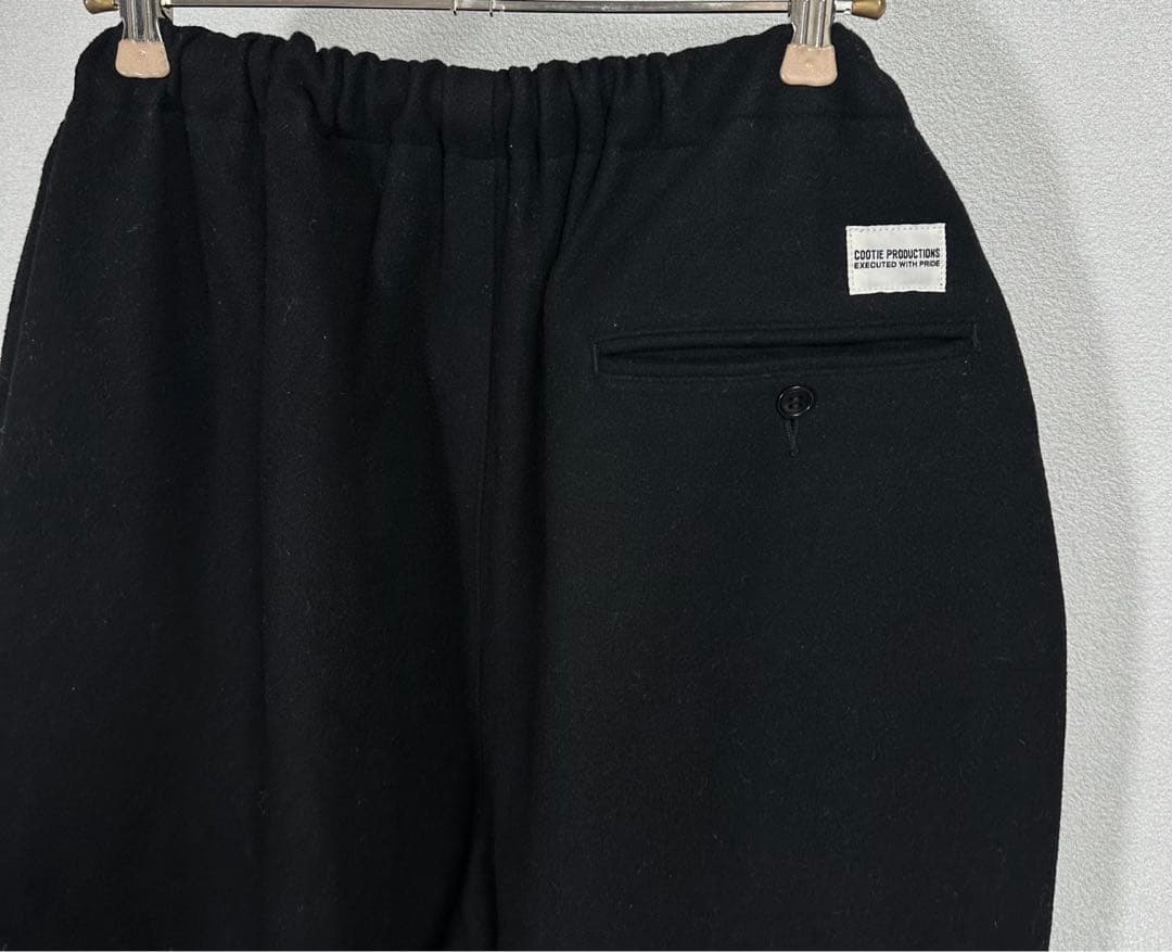 cootie メルトンエラーフィットイージーパンツ ウール