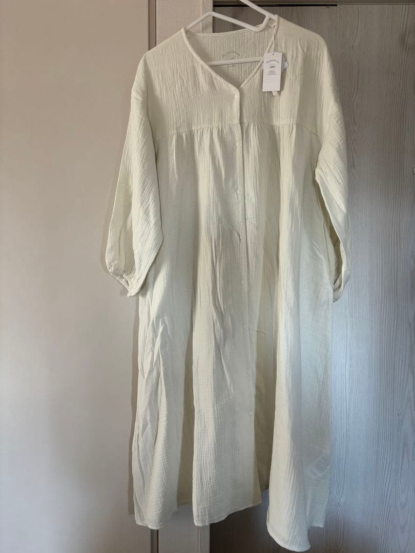 新品タグ付き　gelato pique マタニティガーゼワンピース ミント F