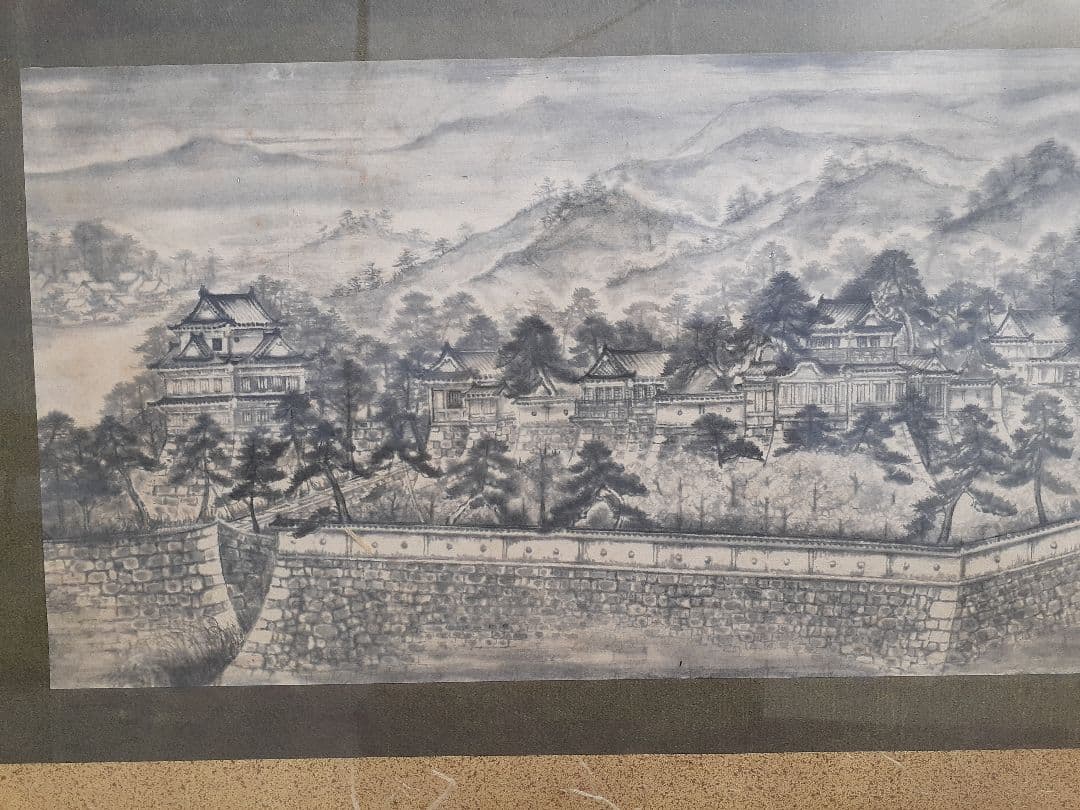 築城400年！祝！！福山城、築城時の水墨画