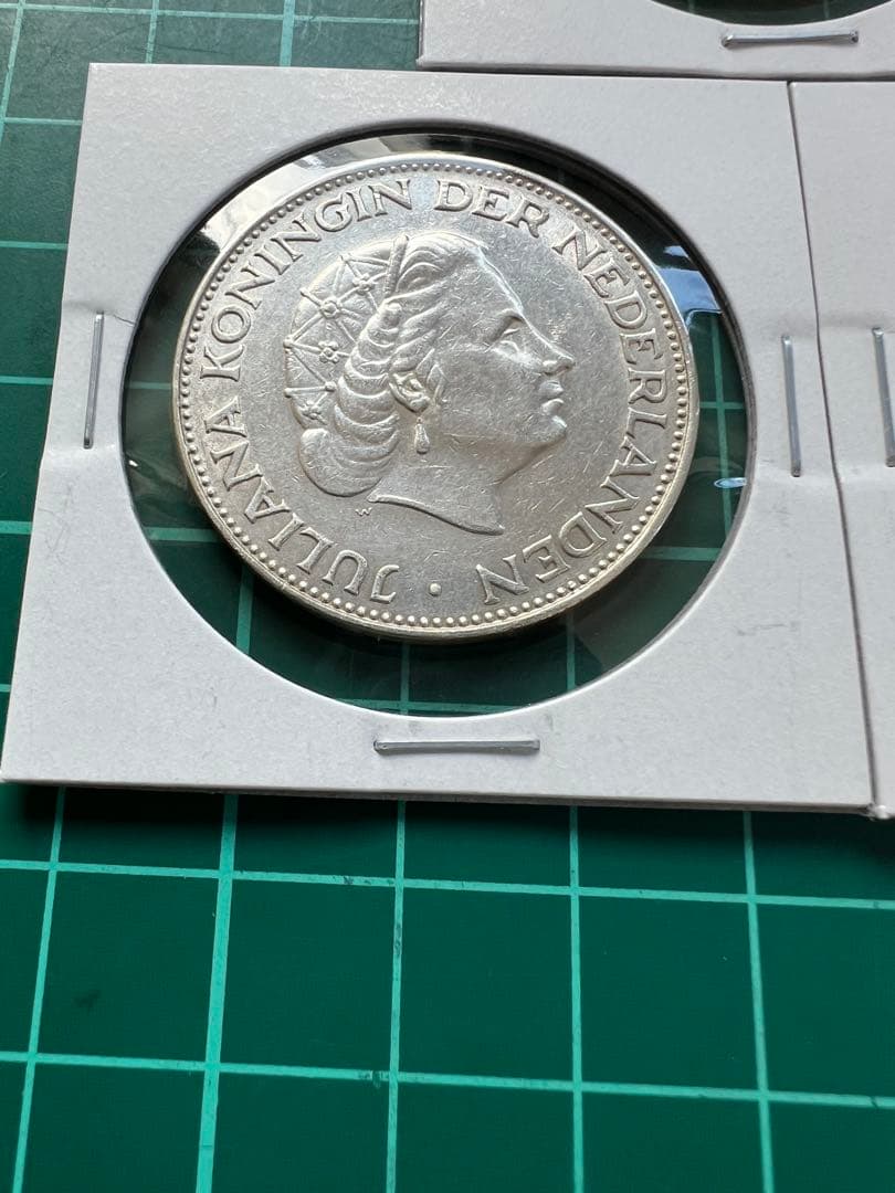 外国銀貨　オランダ2.5G銀貨　3年号