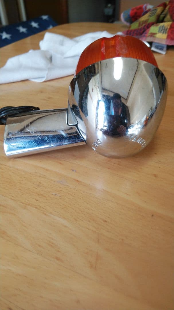 ハーレー ヤンキーウインカー 1つレンズ無しショベルヘッドビンテージ当時物