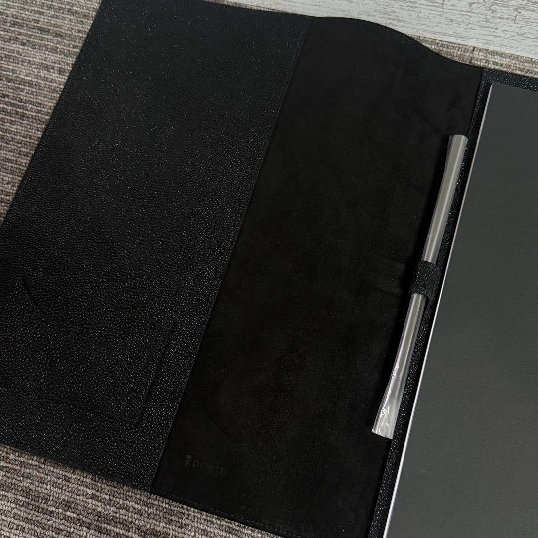 Pinetti スティングレイ エイ革 A4サイズノートカバー　レザーカバー