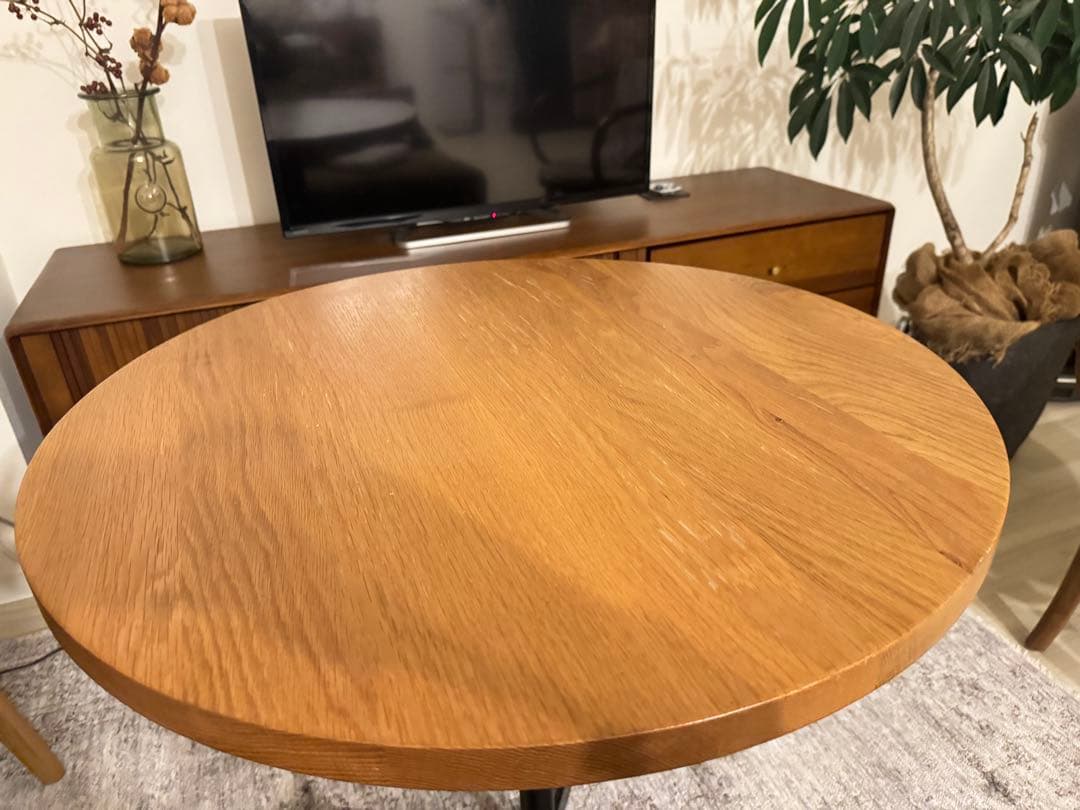 カフェテーブル WIRY/NA 円形 ナチュラル