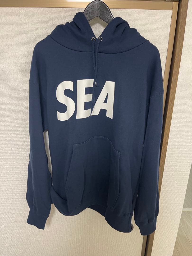 WIND AND SEA ネイビー パーカーXL