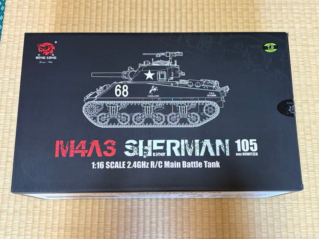 M4A3 SHERMAN 105 ラジコン戦車 1:16 ヘンロン
