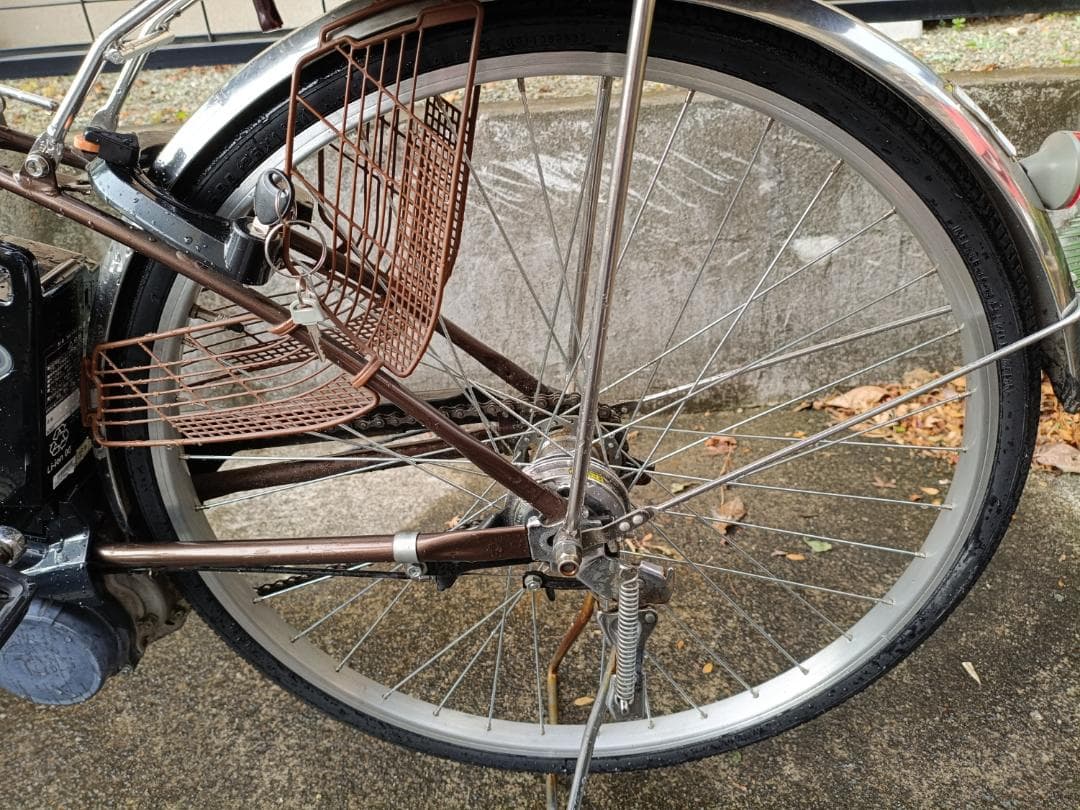パナソニック電動アシスト自転車 ビビTX 26インチ充電器付／引き取り限定