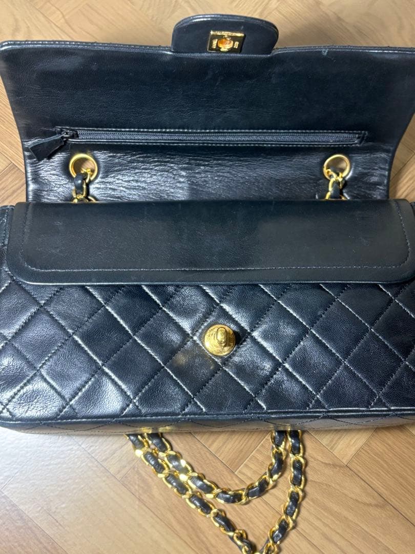 シャネル CHANEL ショルダーバッグ マトラッセ 25 Wチェーン