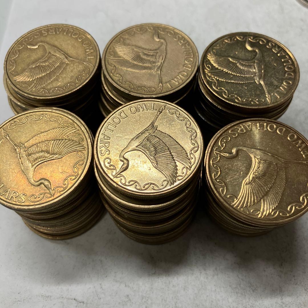 ニュージーランド　2ドル　　硬貨　まとめ