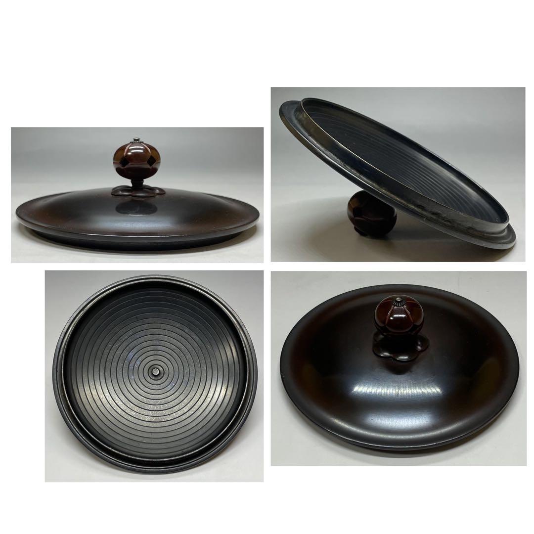 人間国宝　佐藤浄清　万代屋釜　共箱　作歴書　X667