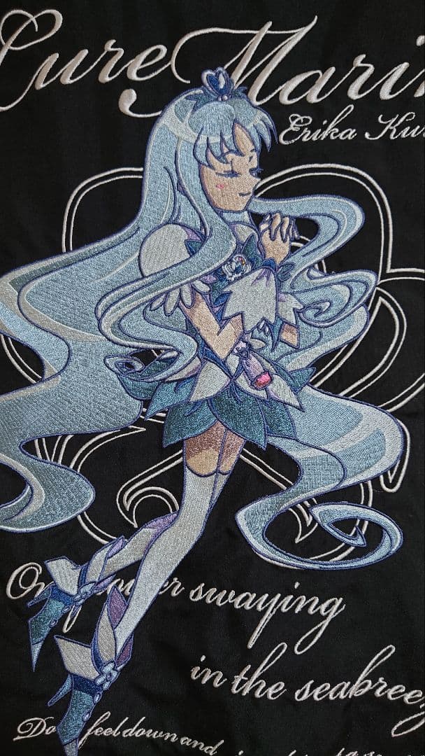 キュアマリン　刺繍ワークシャツ　限定生産品