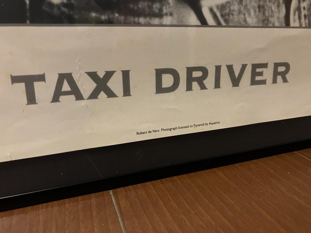 90年代★ネオ ヴィンテージ！「タクシードライバー」デ ニーロ ポスター（額付）
