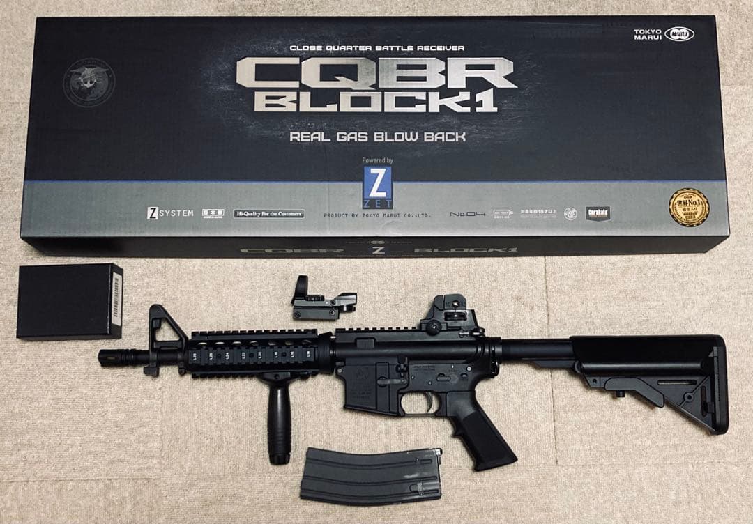 東京マルイ CQBR BLOCK1 ガスブローバック ＆ドットサイト