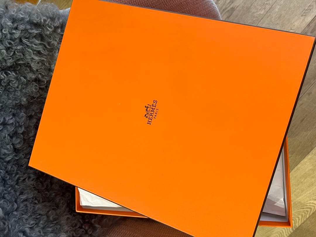 HERMES オレンジ ギフト箱　保存袋　リボン　ボリード31