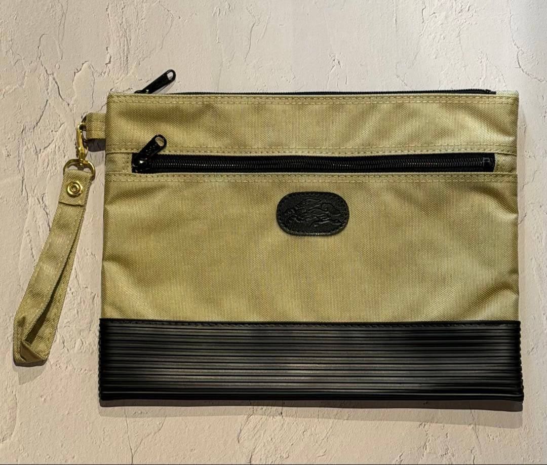 【昭和レトロ・非売品】キリン瓶生 新発売記念ポーチ 案内状付 デッドストック