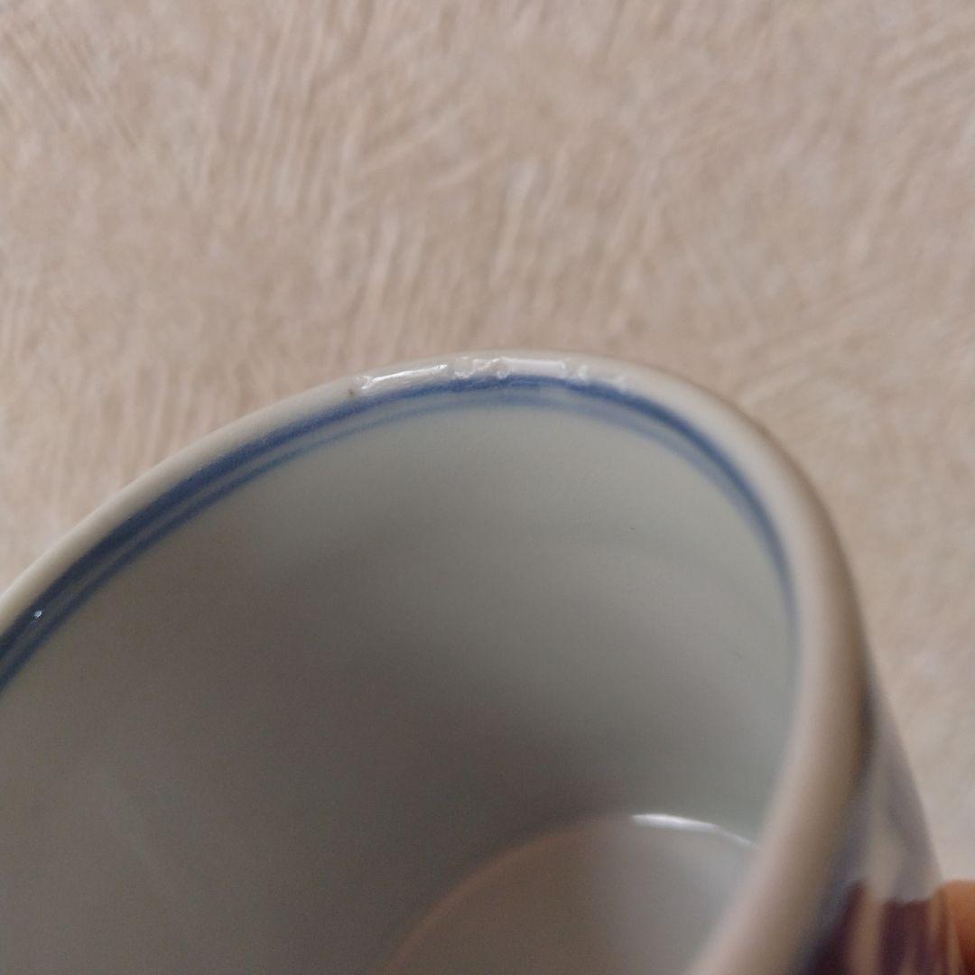 古伊万里染付氷裂小花文覗き猪口