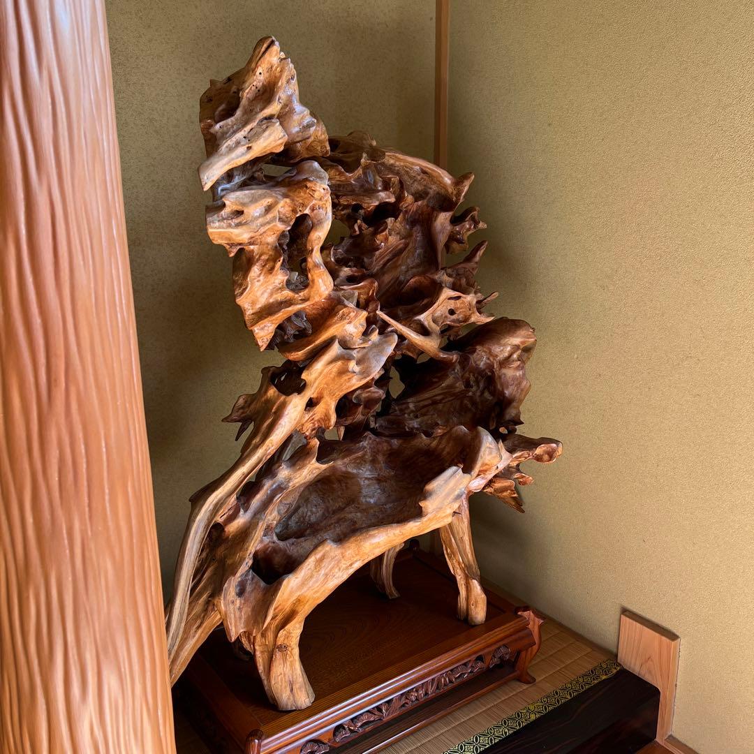 レア 貴重 骨董品 彫刻 アンティーク 家具 流木