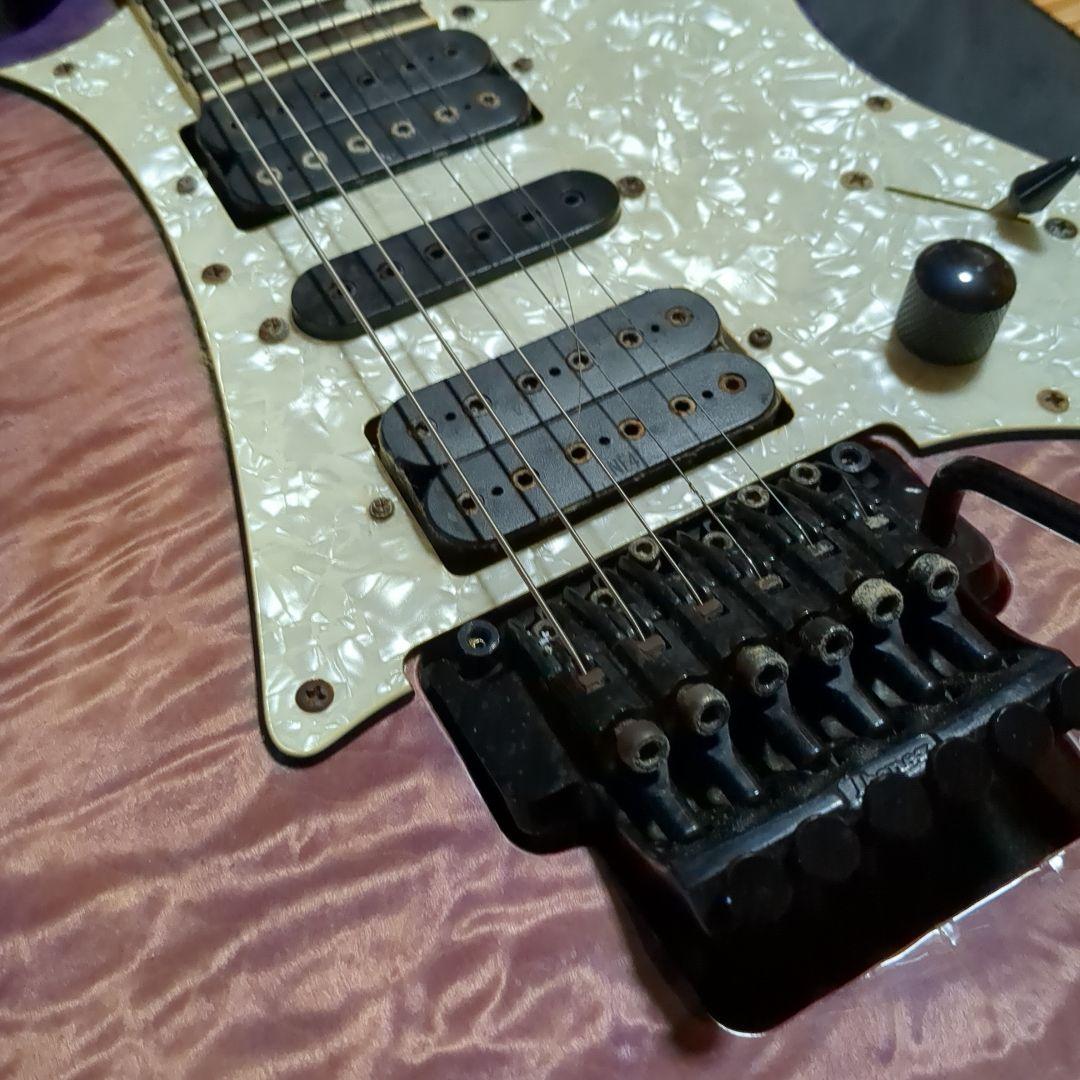【ジャンク】Ibanez　RG350QM　パープル
