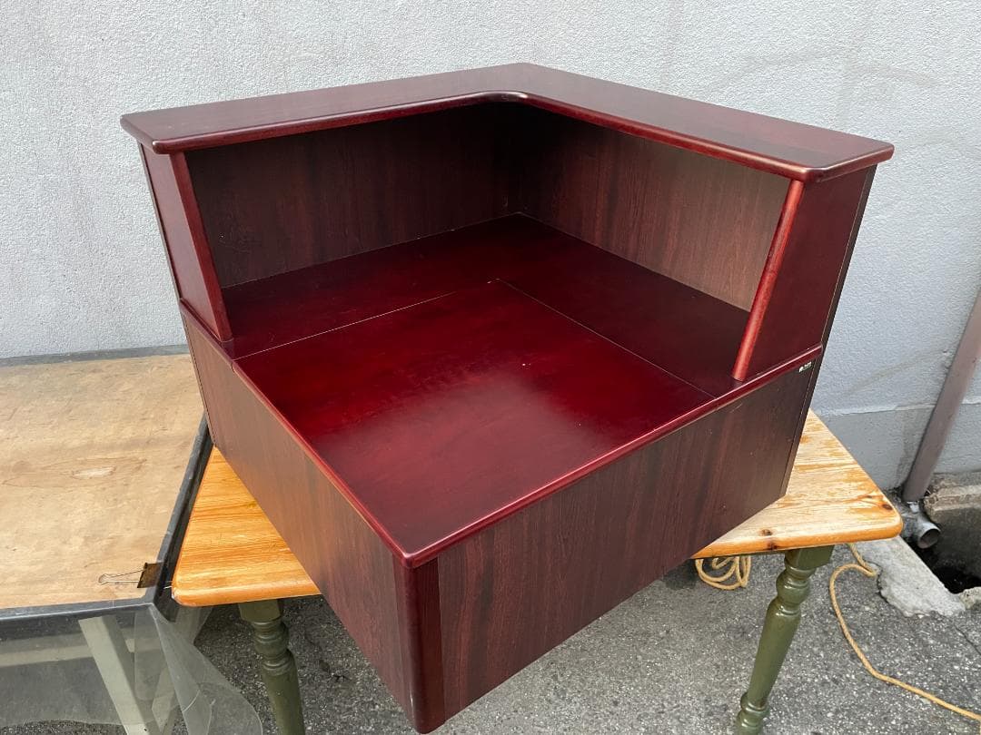 パソコンPC 様 カリモク サイドテーブル L字型 ソファテーブル 収納付