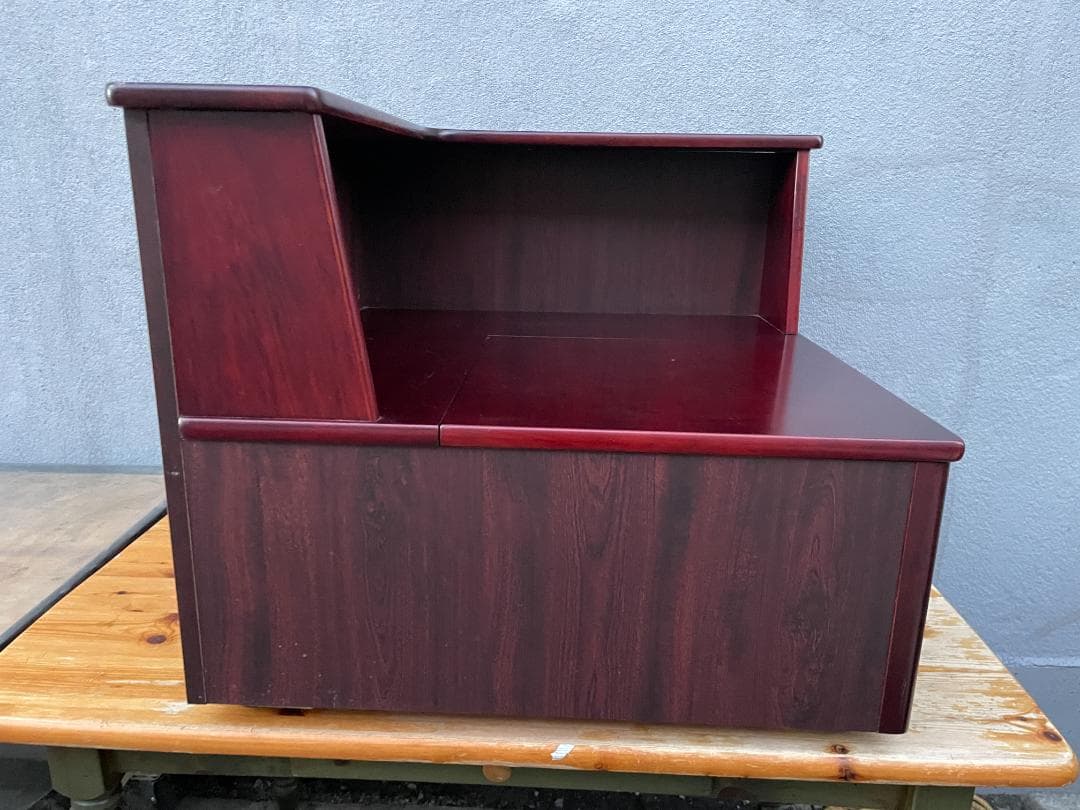 パソコンPC 様 カリモク サイドテーブル L字型 ソファテーブル 収納付