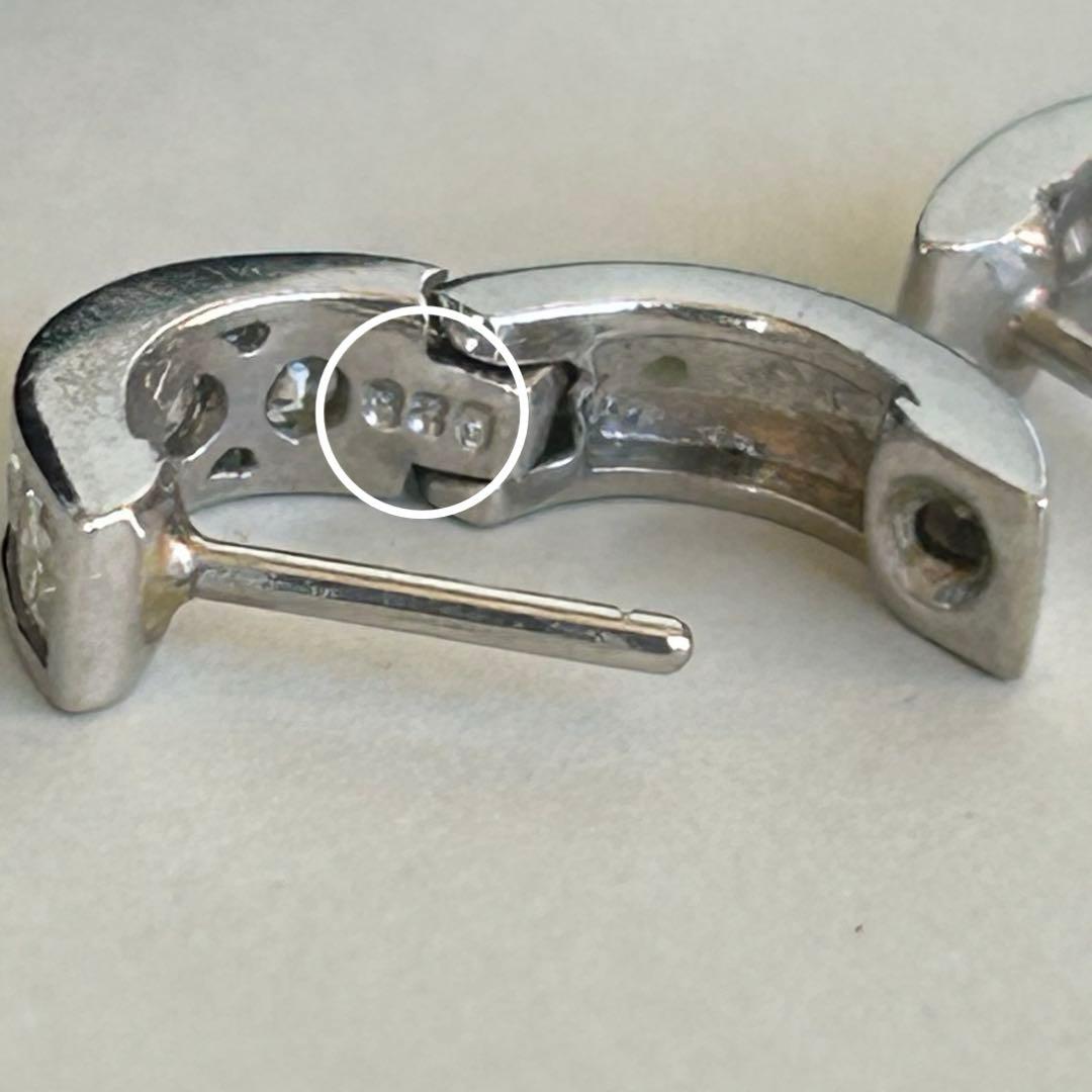 る*ー様 pt900 プラチナ　ダイヤモンド　フープピアス　計0.56ct