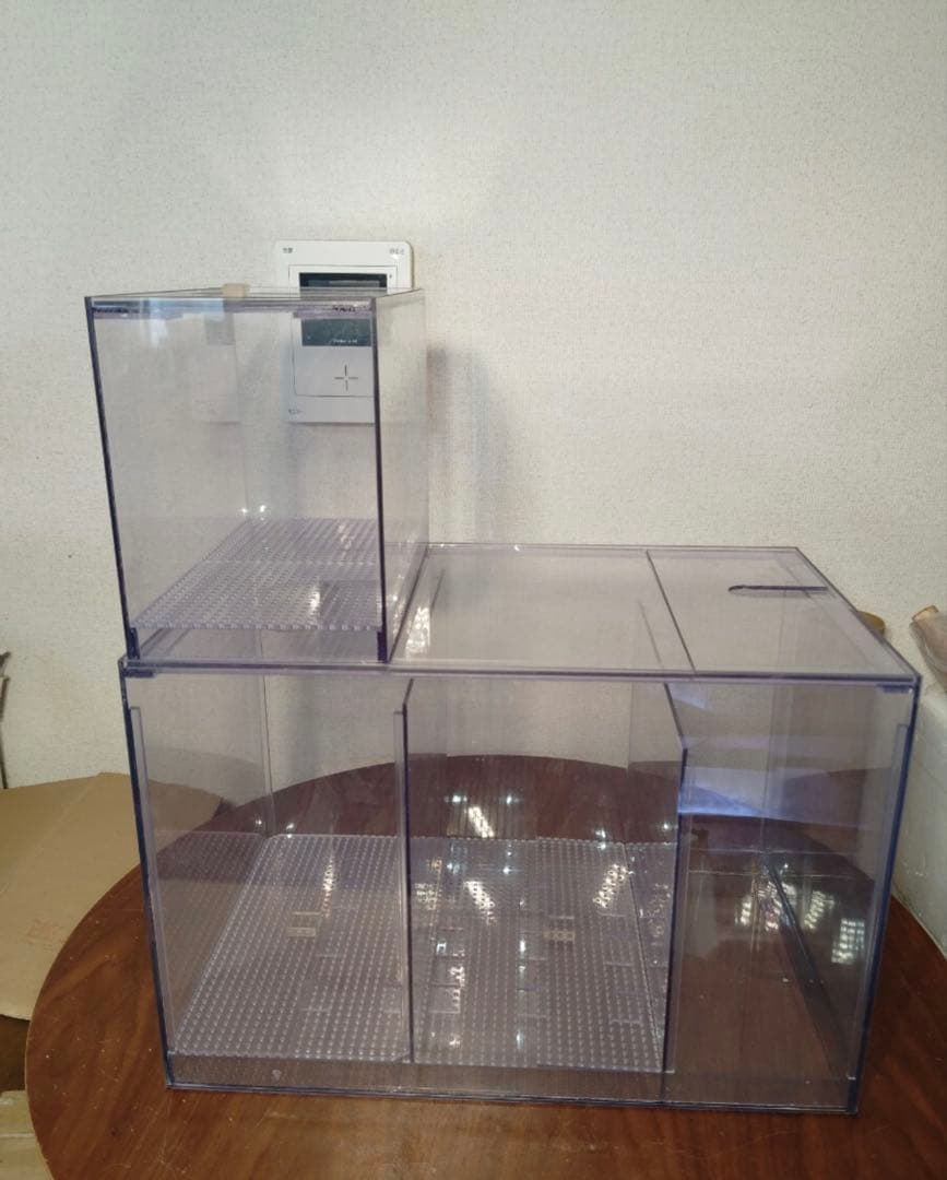 未使用長期保管品 塩ビ濾過槽 約45×28×Ｈ30（ウールBOX設置時約50)