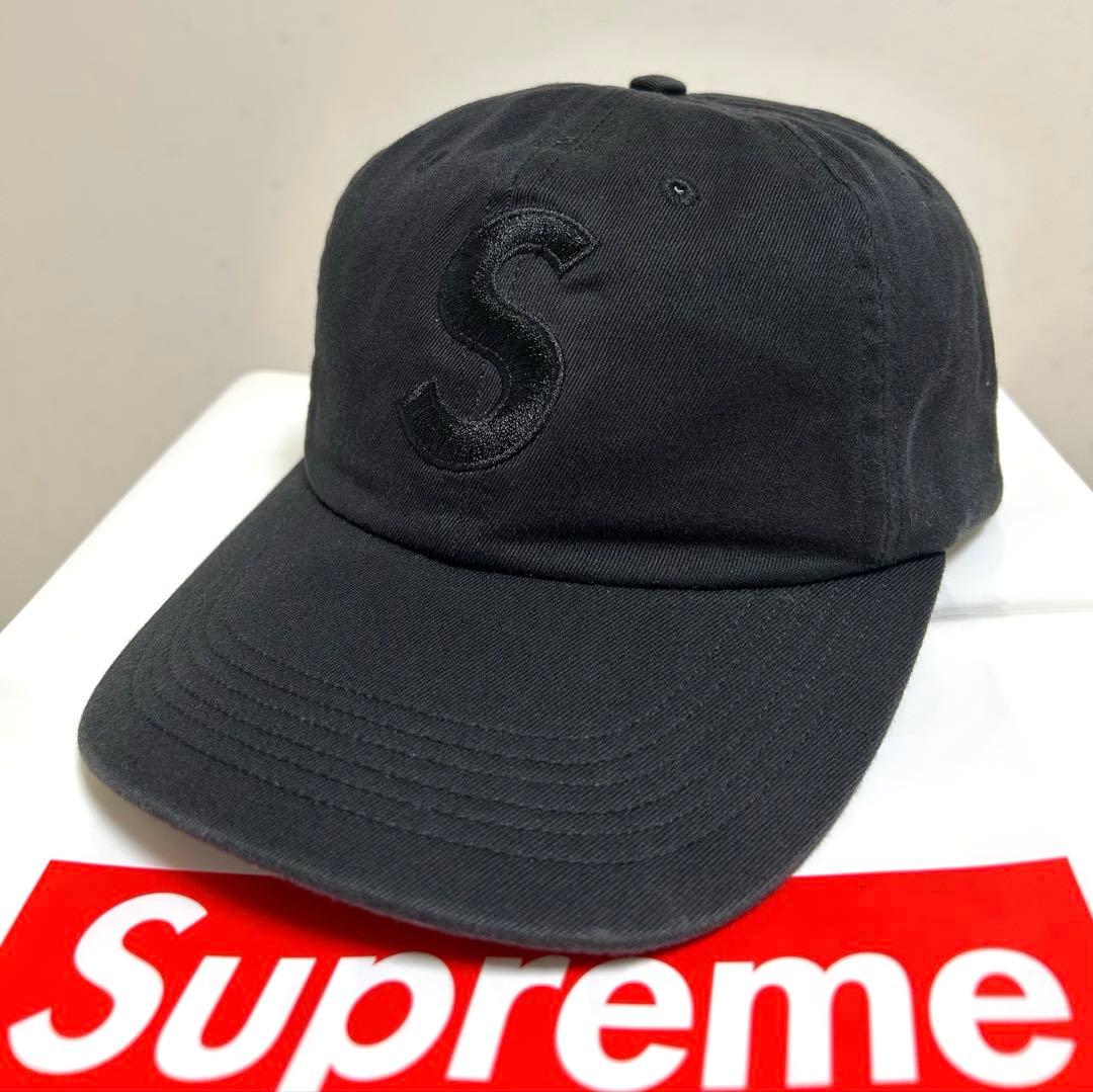 24H以内発送 完売品 黒 Tonal S Logo 6-Panel Cap