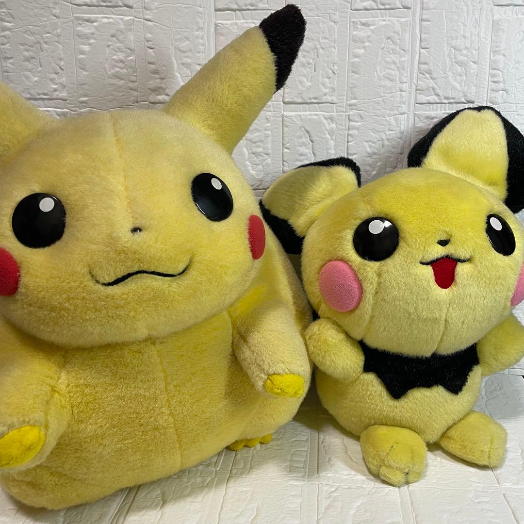 ポケットモンスター ピカチュウ ピチューTOMY 初期 等身大ぬいぐるみ　レトロ