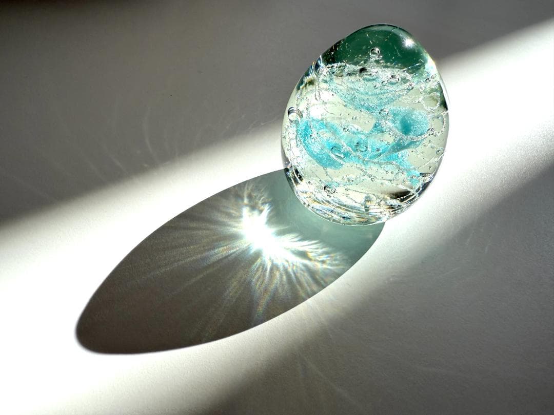 おおやぶみよ ガラスエッグオブジェA