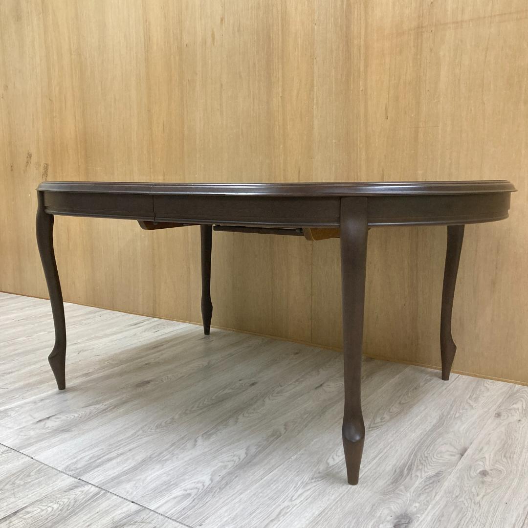 【マルニ】伸長式　ダイニングテーブル　エクステンション　猫脚