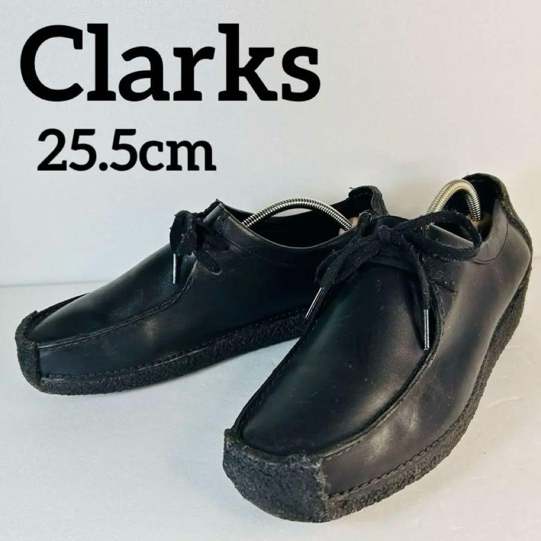 CLARKS クラークス　ナタリー　黒 レザー　メンズ